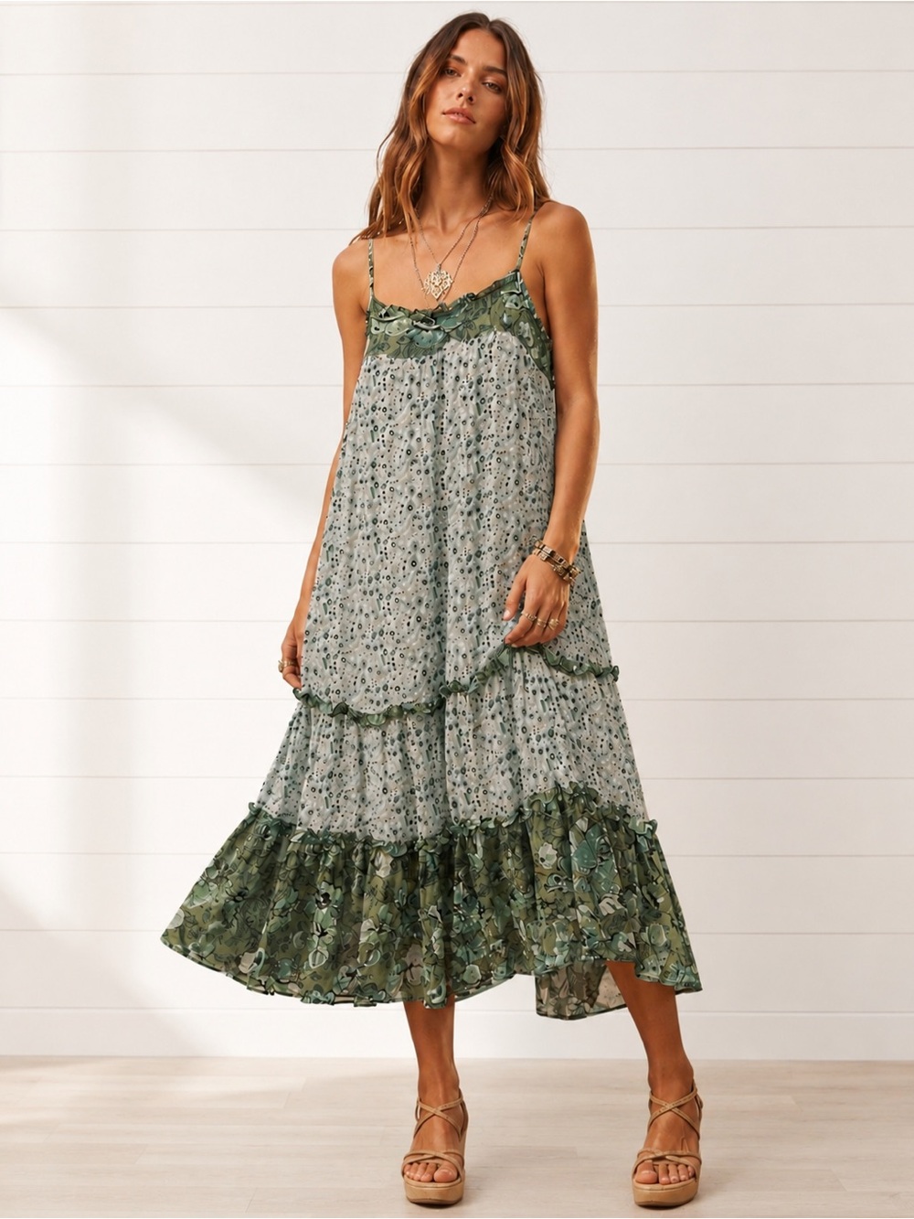Spell & The Gypsy Collective Winona Dress Ivy Floral Boho Midi XS